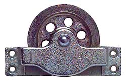 MSC&nbsp;Value Collection Guidance Pulley, 4-1/2 in OD, 3/8 in Wire Rope, Galvanized Iron