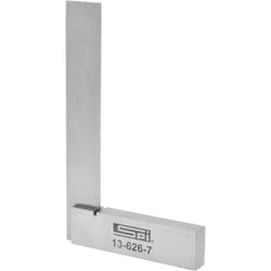 MSC&nbsp;SPI Spring Steel Square, 4 in Blade Length, 3 in Base Length, Workshop Grade