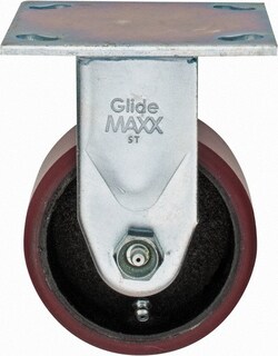 MSC&nbsp;Value Collection Rigid Top Plate Caster, Polyurethane, 4 in Dia, 700 lb