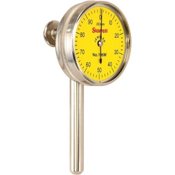 MSC&nbsp;Starrett Universal Back Plunger Dial Indicator, 5 mm, 0.01 mm, 0-100 Dial