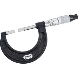 MSC&nbsp;Starrett Blade Type Micrometer, 0-1 in, 0.001 in Graduations, Speeder Thimble