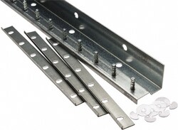 MSC&nbsp;TMI, LLC Mounting Hardware, Aluminum, 4 ft Long, for Vinyl Strip Material