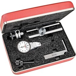 MSC&nbsp;Starrett Dial Test Indicator, 0.001 inch Graduation, 0.060 inch Range, Black Dial, Swivel Head