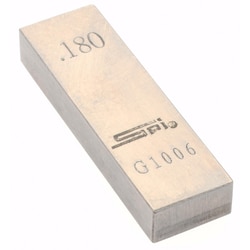 MSC&nbsp;SPI Rectangular Gage Block, 0.18000 in, Grade AS-1, Steel