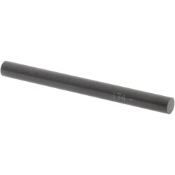 MSC&nbsp;SPI Class ZZ Minus Plug & Pin Gage, 0.1740 in Diameter, Black Oxide, -0.0002 in Tolerance