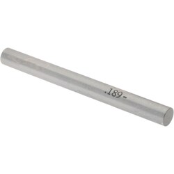 MSC&nbsp;Vermont Gage Pin Gage, 0.1890 in, Class ZZ Minus, 2 in OAL