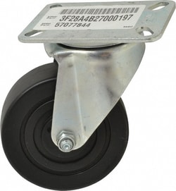MSC&nbsp;E.R. Wagner Swivel Top Plate Caster, Polypropylene, 4 in Wheel, 375 lb