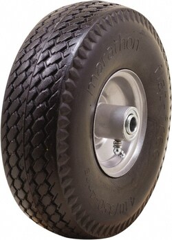MSC&nbsp;Marathon Industries Hand Truck Tire 4.10/3.50-4, Flat Free, Sawtooth Tread, 300 lb