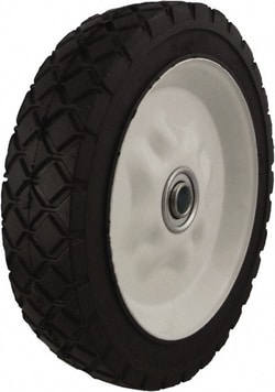 MSC&nbsp;Marathon Industries Caster Wheel, Semi-Pneumatic, Rubber, 7 x 1-1/2 in
