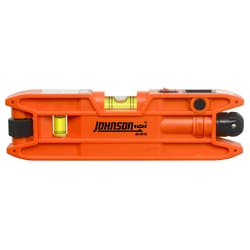 MSC&nbsp;Johnson Level & Tool Torpedo Level, 1 Beam, Class III, Red Beam, 7 in