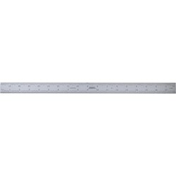 MSC&nbsp;SPI Steel Rule, 18 in, 5R Graduation, Rigid, Satin Chrome