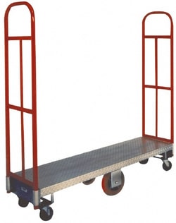 MSC&nbsp;Win-Holt Warehouse Truck, Steel Diamond Embossed, 16 x 63 in Platform