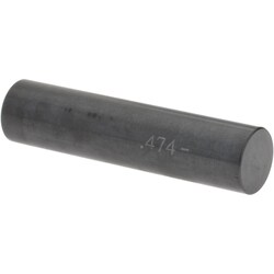 MSC&nbsp;SPI Pin Gage, 0.474 in Diameter, Class ZZ Minus, Black Oxide