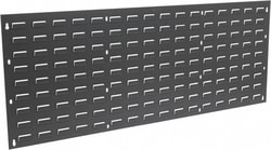 MSC&nbsp;Quantum Storage Louvered Panel, 27-3/4 in x 21 in, 16 gauge Steel, Gray
