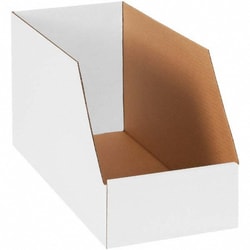 MSC&nbsp;Value Collection Drawer Bin, Cardboard, White, 8 x 18 x 10 in