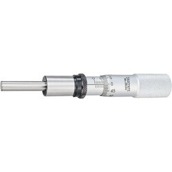 MSC&nbsp;Starrett Micrometer Head, Mechanical, 0-25mm Range, 0.01mm Graduations, Plain Thimble
