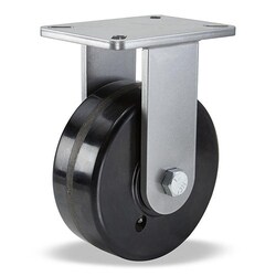 MSC&nbsp;Hamilton Rigid Top Plate Caster, Phenolic, 8 in, 3000 lb