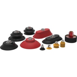 MSC&nbsp;DESTACO Flatfoot Vacuum Cup, 3 inch, Nitrile, 45 Durometer, B-Mount