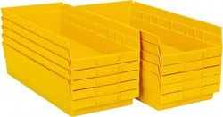 MSC&nbsp;Quantum Storage Plastic Hopper Shelf Bin, Polypropylene, 50 Lb, 17-7/8 in