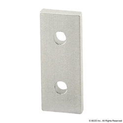 MSC&nbsp;80/20 Inc. Joining Strip, 2 Hole, Aluminum, 2 in., 1 ea.