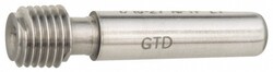 MSC&nbsp;GF Gage Pipe Thread Plug Gage, 1-11-1/2 NPTF-L1, Tapered, Single End, 1 ea