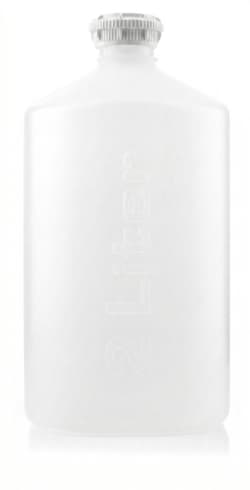 Foxx Life Sciences&nbsp;2L HDPE  Media Bottle, GL45 Cap, Sterile, 12/PK