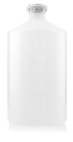 Foxx Life Sciences&nbsp;5L PP  Media Bottle, GL45 Cap,  Non Sterile, 1/PK