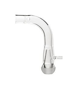 Glass Expansion&nbsp;Quartz Adaptor MB19, 90deg with Aux Port
