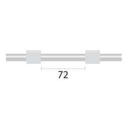 Glass Expansion&nbsp;PVC Pump Tube Short 2tag 1.02mm ID White/White (PKT 12)