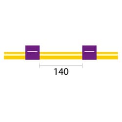 Glass Expansion&nbsp;Solva Flex Pump Tube 2tag 2.06mm ID Purple/Purple (PKT 12)