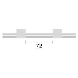 Glass Expansion&nbsp;Contour Flared End MH Pump Tube 2tag (72mm) 1.02mm ID White/White (PKT 6)