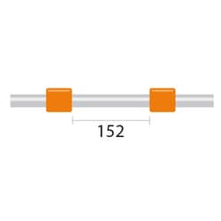 Glass Expansion&nbsp;Contour Flared End PVC Pump Tube 2tag 0.89mm ID Orange/Orange (PKT 6)