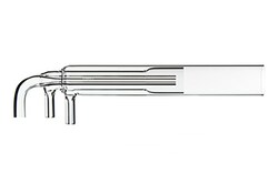 Glass Expansion&nbsp;Quartz Torch with 90 Deg. Bend & 0.8mm Injector for 700-ES or Vista Axial