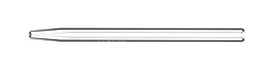 Glass Expansion&nbsp;Tapered Quartz Injector 2.4mm