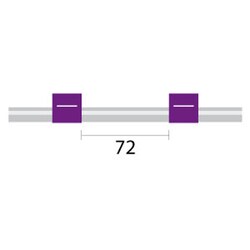Glass Expansion&nbsp;Tygon MH Pump Tube 2tag (72mm) 2.06mm ID Purple/Purple (PKT 6)