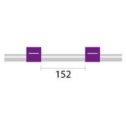 Glass Expansion&nbsp;Tygon MH Pump Tube 2tag (152mm) 2.06mm ID Purple/Purple (PKT 6)