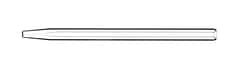 Glass Expansion&nbsp;Capillary Quartz Injector 1.0mm (EMT)