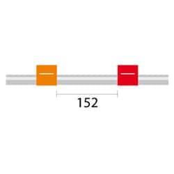 Glass Expansion&nbsp;Contour Flared End PVC Pump Tube 2tag 0.19mm ID Orange/Red (PKT 6)