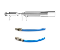 Glass Expansion&nbsp;Quartz Torch with 3.0mm Injector, Sheath Gas & Fittings for Spectro EOP, SOP