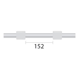 Glass Expansion&nbsp;Contour Flared End MH Pump Tube 2tag (152mm) 1.02mm ID White/White (PKT 6)