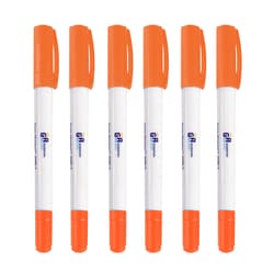 GA International&nbsp;Dual Point Cryogenic Waterproof Permanent Marker Orange 6/pack