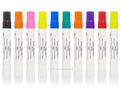 GA International&nbsp;Solid Ink Water-Resistant Big Tip Marker Assorted 10/pack
