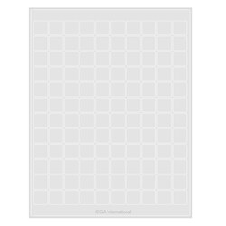 GA International Cryogenic Labels for Laser Printers 0.75" x 0.75" / 19.1mm
