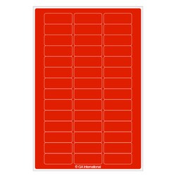GA International&nbsp;Cryogenic Multi Color Labels for 1.5 mL Microtubes 1.02