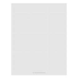 GA International&nbsp;Cryogenic Labels for Laser Printers 2.63