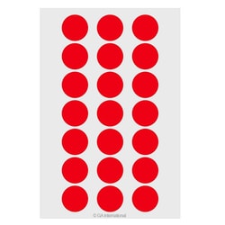 GA International&nbsp;Cryogenic Color Dots Labels 0.75