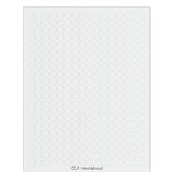 GA International Cryogenic Labels for Inkjet Printers 0.43" / 10.9mm Circle