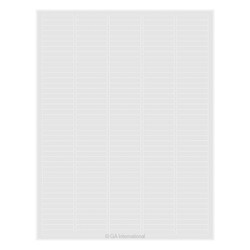 GA International&nbsp;Cryogenic Labels for Laser Printers 1.5