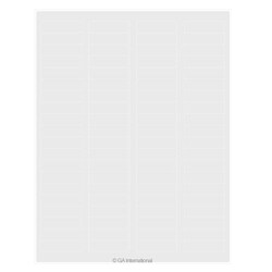 GA International&nbsp;Transparent Permanent Cryogenic & Autoclave-Resistant Laser Labels 1.75