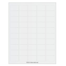 GA International&nbsp;Transparent Removable Cryogenic Labels for Laser Printers 1.5